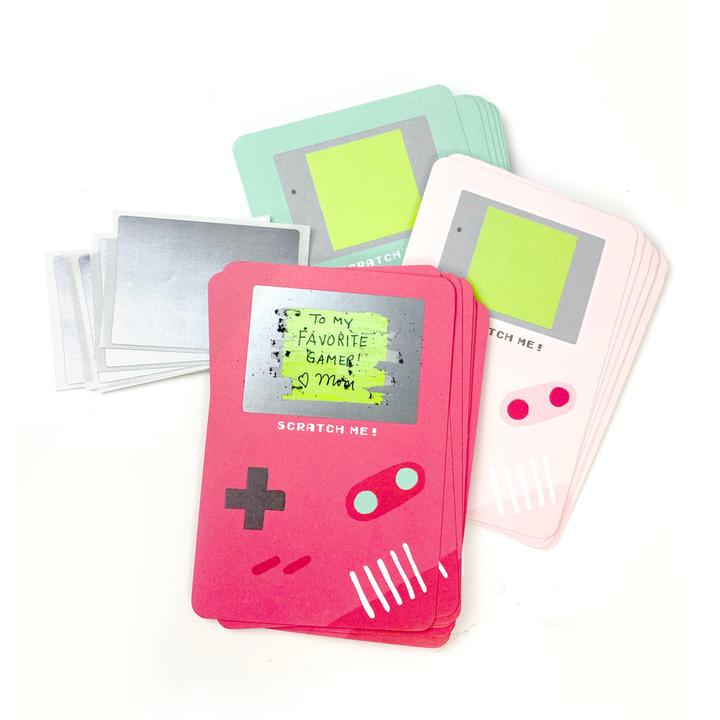 Scratch-off Gamer Valentines - Inklings Paperie