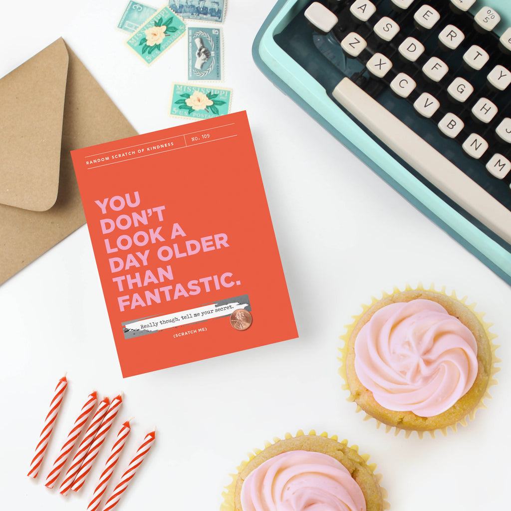 Fantastic, Scratch-off Card, Encouragement, Birthday, Partner birthday, friend birthday, Friendship, Random scratch of Kindness